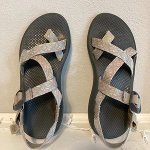 Women's Grey & Teal Chacos Size 8
